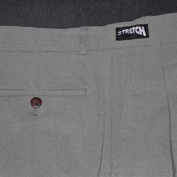 New Boulevard Club Dress Pants Olive Green with Elasticized Waist - Picture 5 of 7